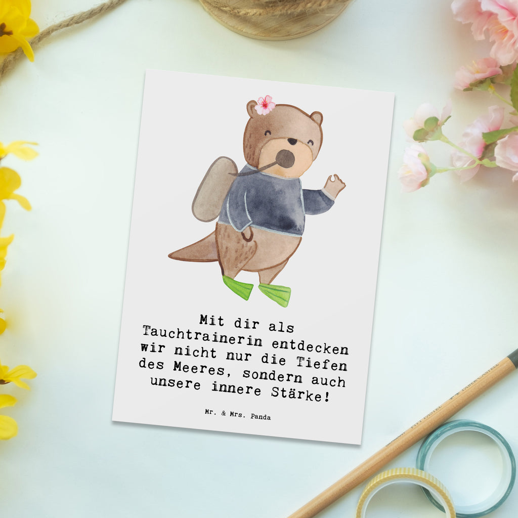 Postkarte Tauch Trainerin Stärke Postkarte, Karte, Geschenkkarte, Grußkarte, Einladung, Ansichtskarte, Geburtstagskarte, Einladungskarte, Dankeskarte, Ansichtskarten, Einladung Geburtstag, Einladungskarten Geburtstag, Geschenk, Sport, Sportart, Hobby, Schenken, Danke, Dankeschön, Auszeichnung, Gewinn, Sportler