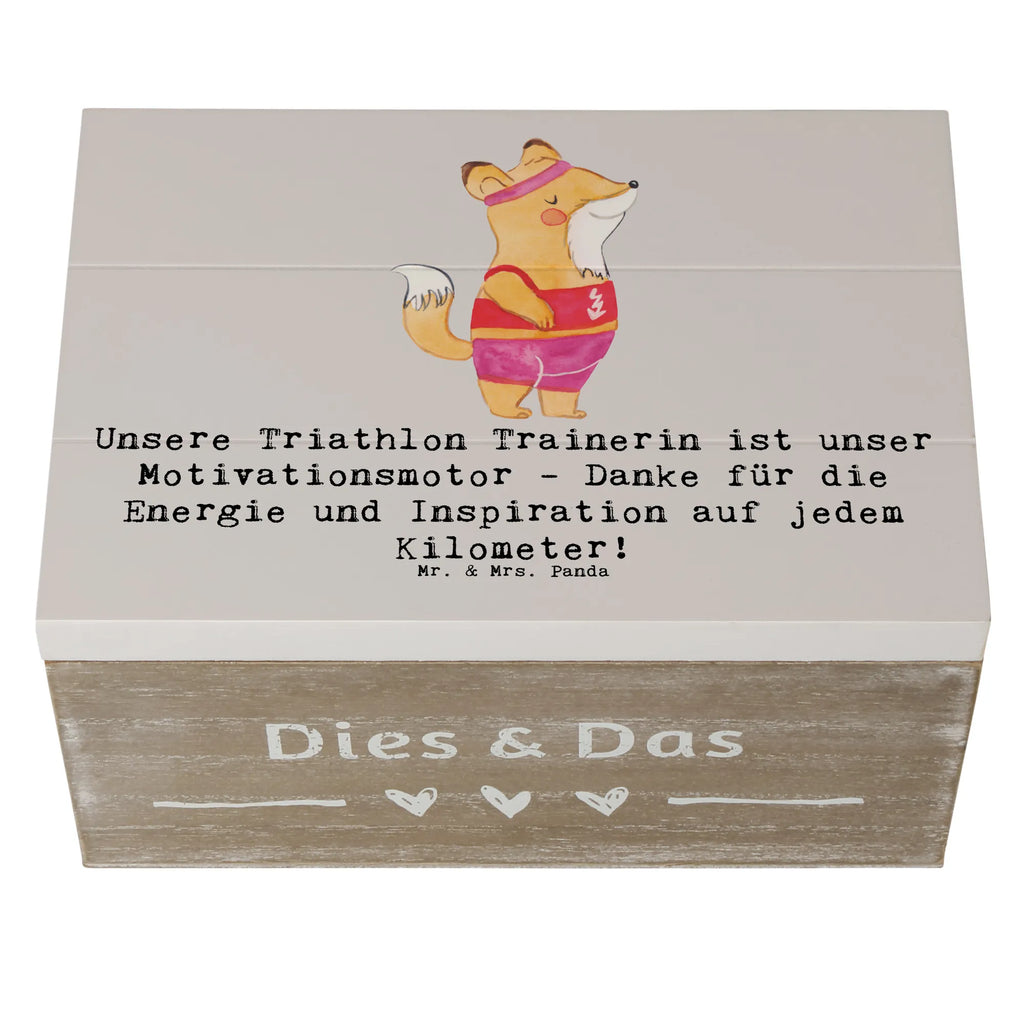 Holzkiste Triathlon Trainerin Holzkiste, Kiste, Schatzkiste, Truhe, Schatulle, XXL, Erinnerungsbox, Erinnerungskiste, Dekokiste, Aufbewahrungsbox, Geschenkbox, Geschenkdose, Geschenk, Sport, Sportart, Hobby, Schenken, Danke, Dankeschön, Auszeichnung, Gewinn, Sportler