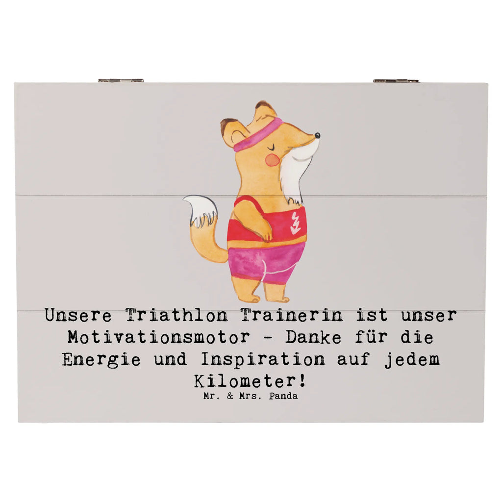 Holzkiste Triathlon Trainerin Holzkiste, Kiste, Schatzkiste, Truhe, Schatulle, XXL, Erinnerungsbox, Erinnerungskiste, Dekokiste, Aufbewahrungsbox, Geschenkbox, Geschenkdose, Geschenk, Sport, Sportart, Hobby, Schenken, Danke, Dankeschön, Auszeichnung, Gewinn, Sportler