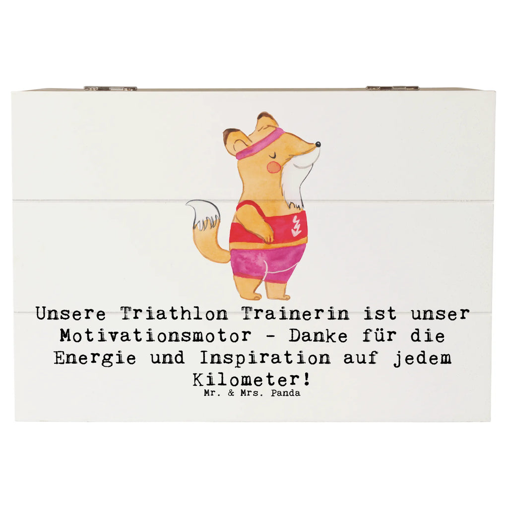 Holzkiste Triathlon Trainerin Holzkiste, Kiste, Schatzkiste, Truhe, Schatulle, XXL, Erinnerungsbox, Erinnerungskiste, Dekokiste, Aufbewahrungsbox, Geschenkbox, Geschenkdose, Geschenk, Sport, Sportart, Hobby, Schenken, Danke, Dankeschön, Auszeichnung, Gewinn, Sportler