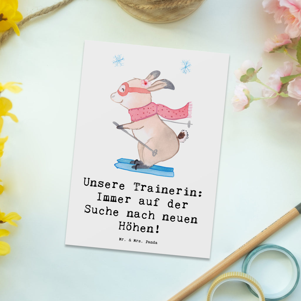 Postkarte Skispringen Trainerin Postkarte, Karte, Geschenkkarte, Grußkarte, Einladung, Ansichtskarte, Geburtstagskarte, Einladungskarte, Dankeskarte, Ansichtskarten, Einladung Geburtstag, Einladungskarten Geburtstag, Geschenk, Sport, Sportart, Hobby, Schenken, Danke, Dankeschön, Auszeichnung, Gewinn, Sportler