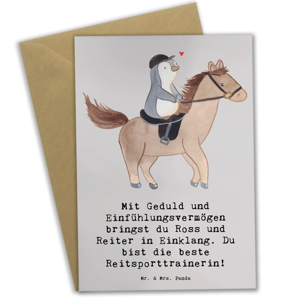 Grußkarte Reitsport Trainerin Harmonie Grußkarte, Klappkarte, Einladungskarte, Glückwunschkarte, Hochzeitskarte, Geburtstagskarte, Karte, Ansichtskarten, Geschenk, Sport, Sportart, Hobby, Schenken, Danke, Dankeschön, Auszeichnung, Gewinn, Sportler