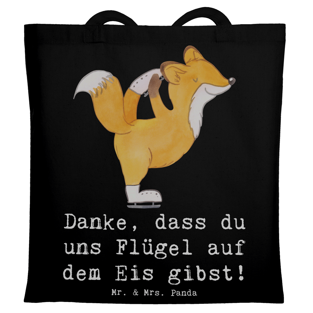 Tragetasche Eiskunstlauf Trainerin Danke Beuteltasche, Beutel, Einkaufstasche, Jutebeutel, Stoffbeutel, Tasche, Shopper, Umhängetasche, Strandtasche, Schultertasche, Stofftasche, Tragetasche, Badetasche, Jutetasche, Einkaufstüte, Laptoptasche, Geschenk, Sport, Sportart, Hobby, Schenken, Danke, Dankeschön, Auszeichnung, Gewinn, Sportler