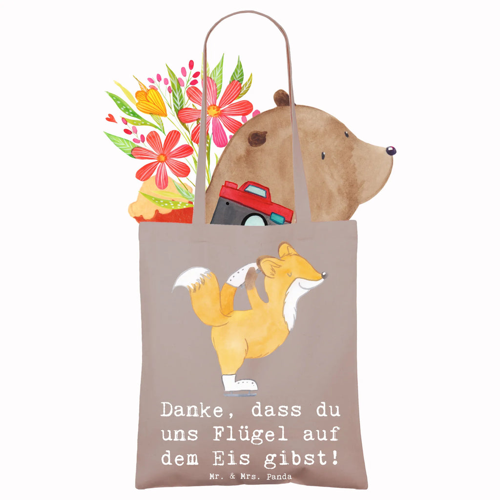 Tragetasche Eiskunstlauf Trainerin Danke Beuteltasche, Beutel, Einkaufstasche, Jutebeutel, Stoffbeutel, Tasche, Shopper, Umhängetasche, Strandtasche, Schultertasche, Stofftasche, Tragetasche, Badetasche, Jutetasche, Einkaufstüte, Laptoptasche, Geschenk, Sport, Sportart, Hobby, Schenken, Danke, Dankeschön, Auszeichnung, Gewinn, Sportler