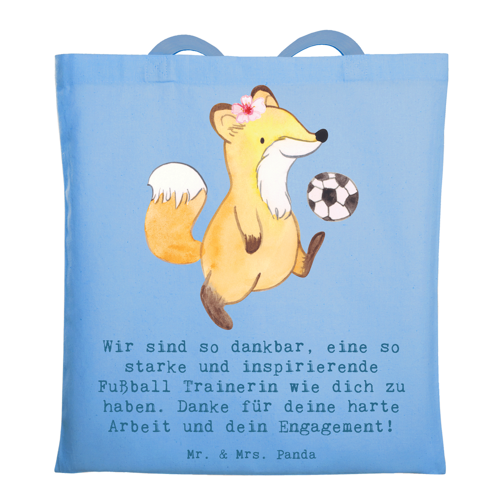 Tragetasche Fußball Trainerin Dankbarkeit Beuteltasche, Beutel, Einkaufstasche, Jutebeutel, Stoffbeutel, Tasche, Shopper, Umhängetasche, Strandtasche, Schultertasche, Stofftasche, Tragetasche, Badetasche, Jutetasche, Einkaufstüte, Laptoptasche, Geschenk, Sport, Sportart, Hobby, Schenken, Danke, Dankeschön, Auszeichnung, Gewinn, Sportler