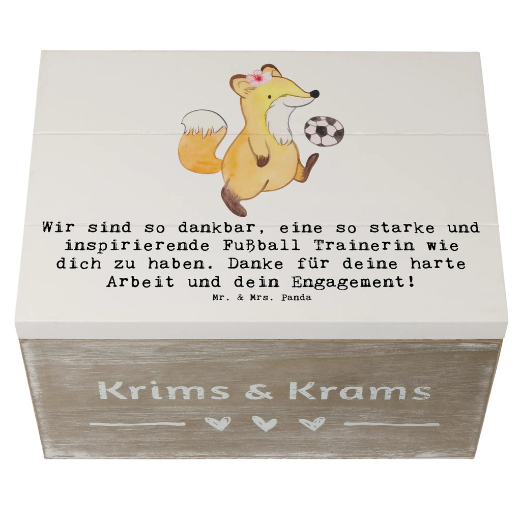 Holzkiste Fußball Trainerin Dankbarkeit Holzkiste, Kiste, Schatzkiste, Truhe, Schatulle, XXL, Erinnerungsbox, Erinnerungskiste, Dekokiste, Aufbewahrungsbox, Geschenkbox, Geschenkdose, Geschenk, Sport, Sportart, Hobby, Schenken, Danke, Dankeschön, Auszeichnung, Gewinn, Sportler