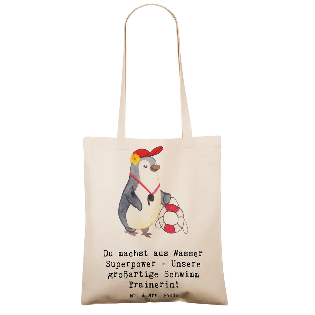 Tragetasche Superpower Schwimmen Trainerin Beuteltasche, Beutel, Einkaufstasche, Jutebeutel, Stoffbeutel, Tasche, Shopper, Umhängetasche, Strandtasche, Schultertasche, Stofftasche, Tragetasche, Badetasche, Jutetasche, Einkaufstüte, Laptoptasche, Geschenk, Sport, Sportart, Hobby, Schenken, Danke, Dankeschön, Auszeichnung, Gewinn, Sportler