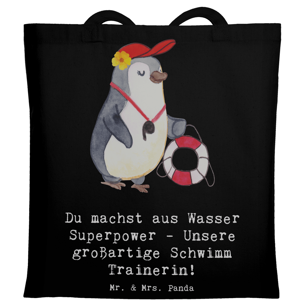 Tragetasche Superpower Schwimmen Trainerin Beuteltasche, Beutel, Einkaufstasche, Jutebeutel, Stoffbeutel, Tasche, Shopper, Umhängetasche, Strandtasche, Schultertasche, Stofftasche, Tragetasche, Badetasche, Jutetasche, Einkaufstüte, Laptoptasche, Geschenk, Sport, Sportart, Hobby, Schenken, Danke, Dankeschön, Auszeichnung, Gewinn, Sportler