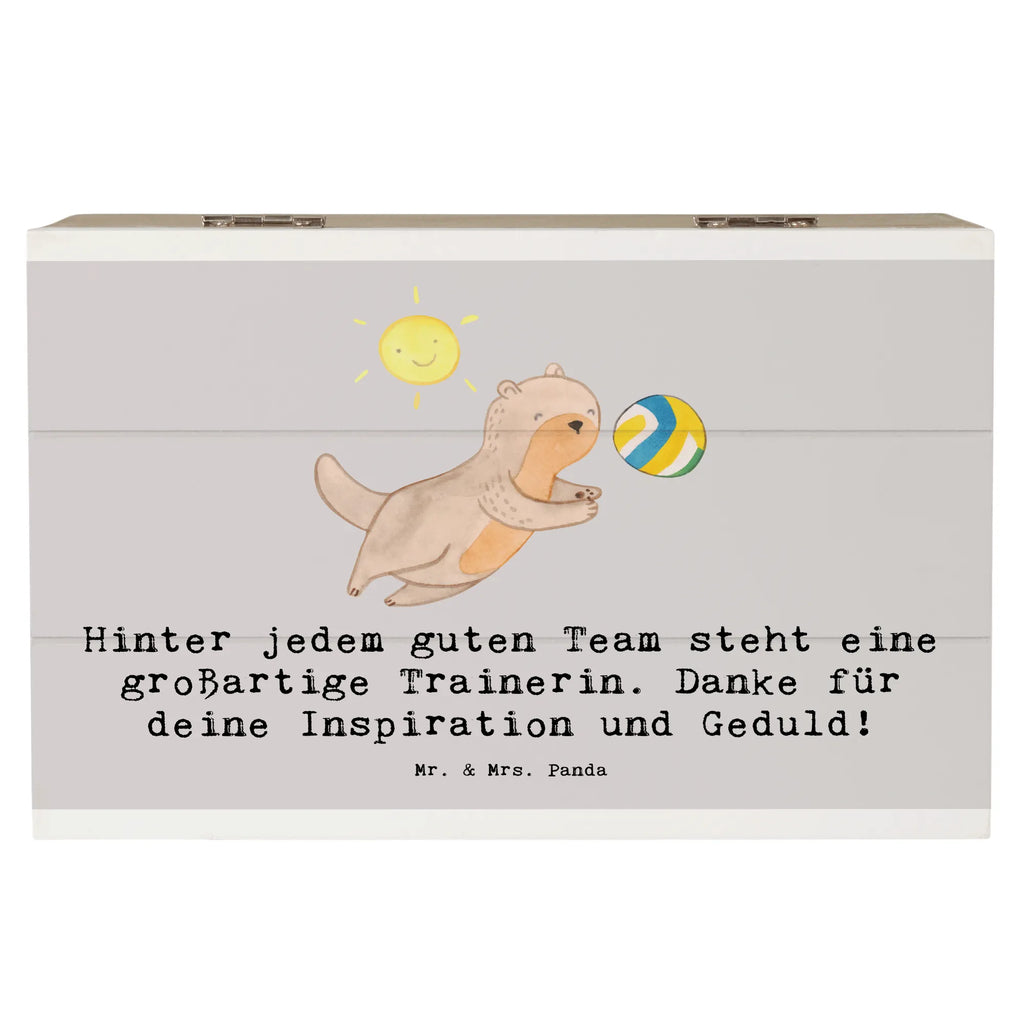 Holzkiste Volleyball Trainerin Holzkiste, Kiste, Schatzkiste, Truhe, Schatulle, XXL, Erinnerungsbox, Erinnerungskiste, Dekokiste, Aufbewahrungsbox, Geschenkbox, Geschenkdose, Geschenk, Sport, Sportart, Hobby, Schenken, Danke, Dankeschön, Auszeichnung, Gewinn, Sportler