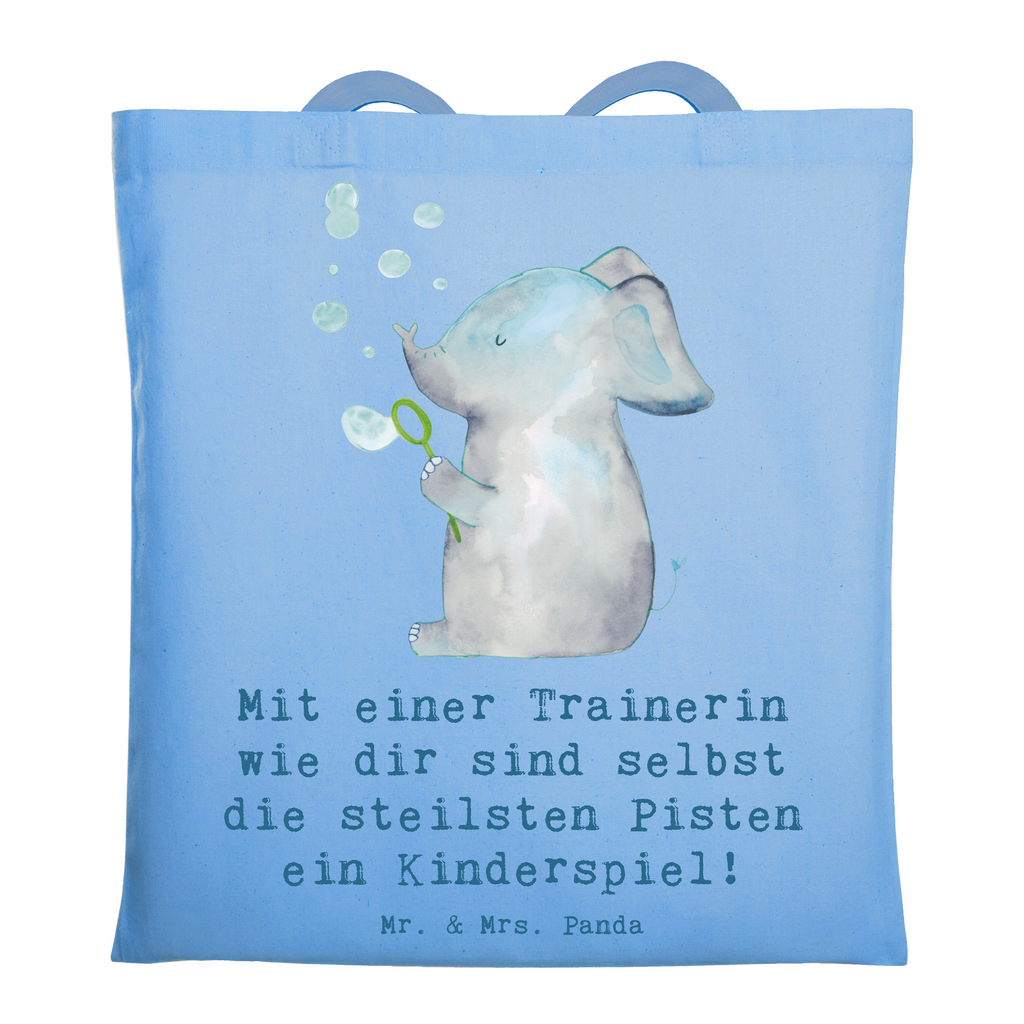 Tragetasche Skifahren Trainerin Beuteltasche, Beutel, Einkaufstasche, Jutebeutel, Stoffbeutel, Tasche, Shopper, Umhängetasche, Strandtasche, Schultertasche, Stofftasche, Tragetasche, Badetasche, Jutetasche, Einkaufstüte, Laptoptasche, Geschenk, Sport, Sportart, Hobby, Schenken, Danke, Dankeschön, Auszeichnung, Gewinn, Sportler