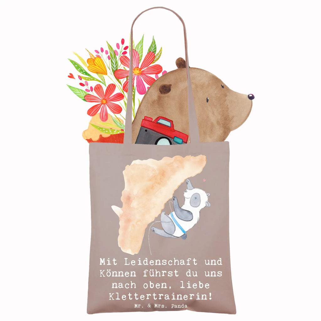 Tragetasche Klettern Trainerin Beuteltasche, Beutel, Einkaufstasche, Jutebeutel, Stoffbeutel, Tasche, Shopper, Umhängetasche, Strandtasche, Schultertasche, Stofftasche, Tragetasche, Badetasche, Jutetasche, Einkaufstüte, Laptoptasche, Geschenk, Sport, Sportart, Hobby, Schenken, Danke, Dankeschön, Auszeichnung, Gewinn, Sportler