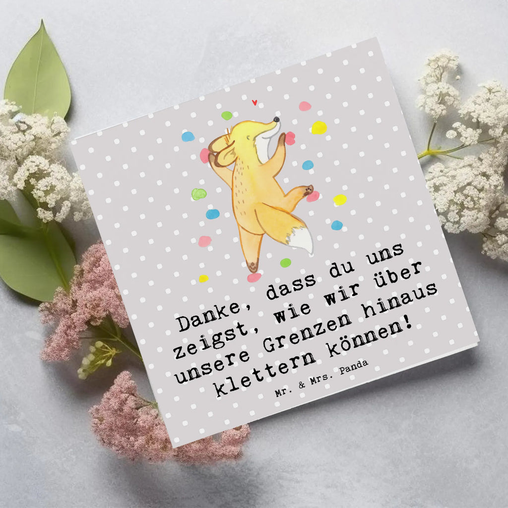 Deluxe Karte Klettern Trainerin Dankeschön Karte, Grußkarte, Klappkarte, Einladungskarte, Glückwunschkarte, Hochzeitskarte, Geburtstagskarte, Hochwertige Grußkarte, Hochwertige Klappkarte, Geschenk, Sport, Sportart, Hobby, Schenken, Danke, Dankeschön, Auszeichnung, Gewinn, Sportler