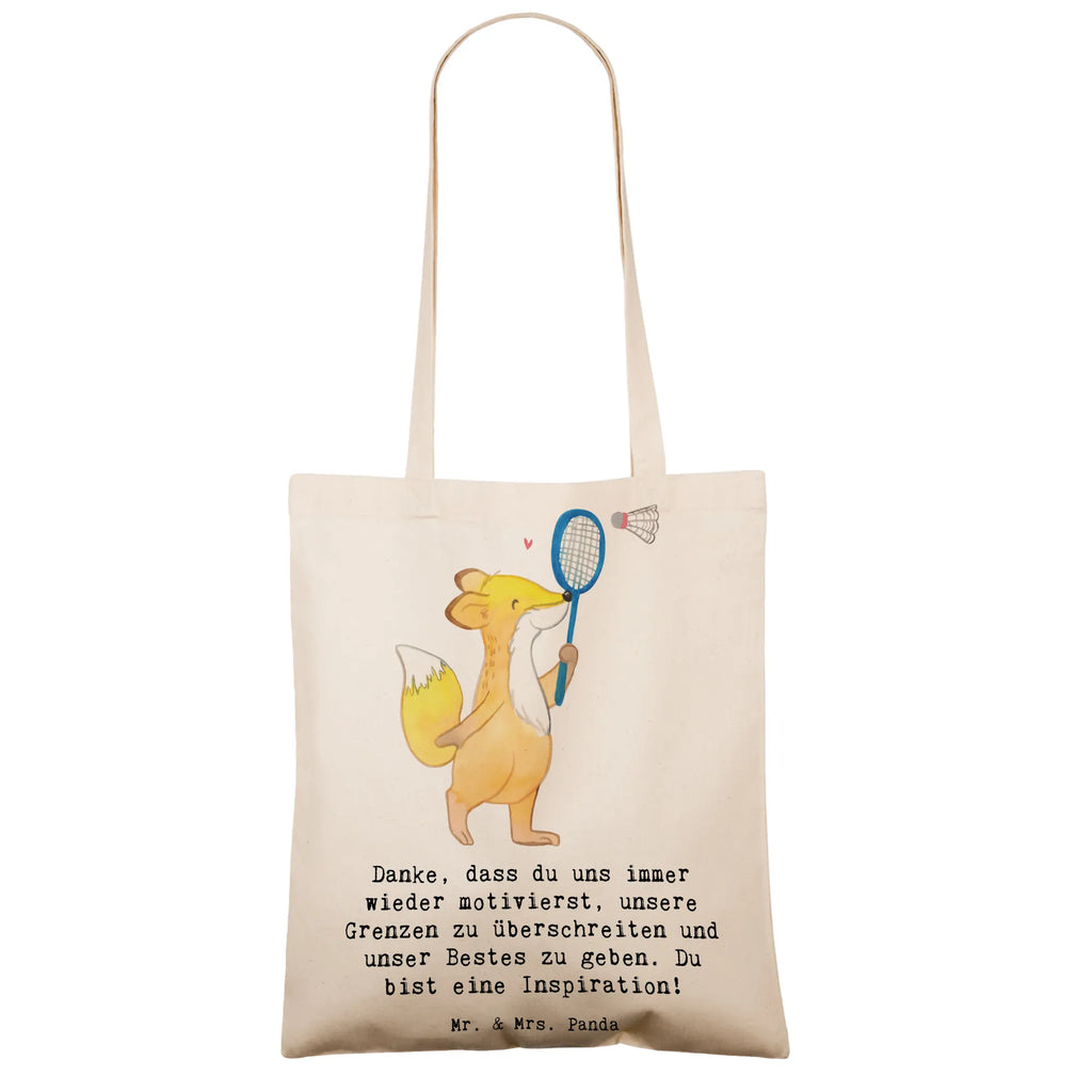 Tragetasche Badminton Trainerin Inspiration Beuteltasche, Beutel, Einkaufstasche, Jutebeutel, Stoffbeutel, Tasche, Shopper, Umhängetasche, Strandtasche, Schultertasche, Stofftasche, Tragetasche, Badetasche, Jutetasche, Einkaufstüte, Laptoptasche, Geschenk, Sport, Sportart, Hobby, Schenken, Danke, Dankeschön, Auszeichnung, Gewinn, Sportler