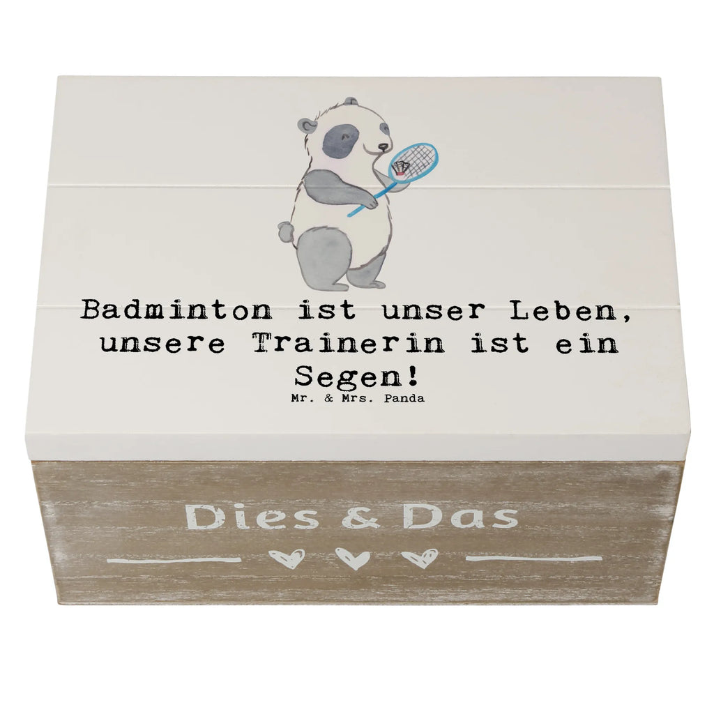 Holzkiste Badminton Trainerin Holzkiste, Kiste, Schatzkiste, Truhe, Schatulle, XXL, Erinnerungsbox, Erinnerungskiste, Dekokiste, Aufbewahrungsbox, Geschenkbox, Geschenkdose, Geschenk, Sport, Sportart, Hobby, Schenken, Danke, Dankeschön, Auszeichnung, Gewinn, Sportler