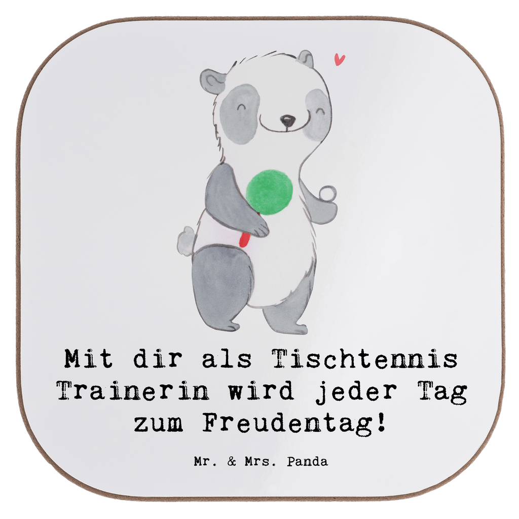 Untersetzer Tischtennis Trainerin Freudentag Untersetzer, Bierdeckel, Glasuntersetzer, Untersetzer Gläser, Getränkeuntersetzer, Geschenk, Sport, Sportart, Hobby, Schenken, Danke, Dankeschön, Auszeichnung, Gewinn, Sportler