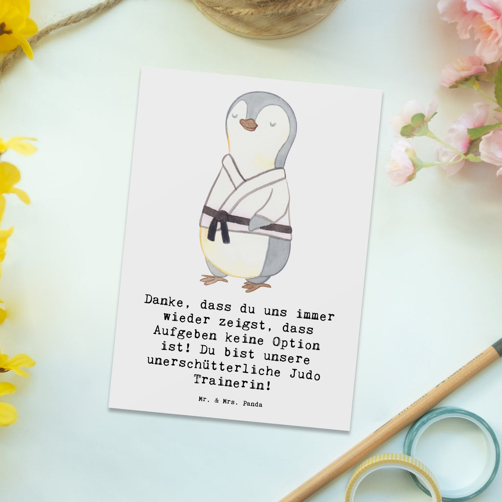 Postkarte Unerschütterliche Judo Trainerin Postkarte, Karte, Geschenkkarte, Grußkarte, Einladung, Ansichtskarte, Geburtstagskarte, Einladungskarte, Dankeskarte, Ansichtskarten, Einladung Geburtstag, Einladungskarten Geburtstag, Geschenk, Sport, Sportart, Hobby, Schenken, Danke, Dankeschön, Auszeichnung, Gewinn, Sportler