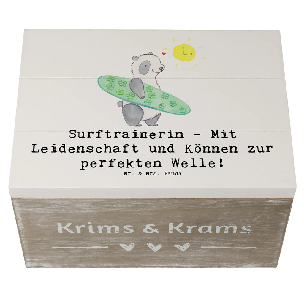 Holzkiste Surfen Trainerin Holzkiste, Kiste, Schatzkiste, Truhe, Schatulle, XXL, Erinnerungsbox, Erinnerungskiste, Dekokiste, Aufbewahrungsbox, Geschenkbox, Geschenkdose, Geschenk, Sport, Sportart, Hobby, Schenken, Danke, Dankeschön, Auszeichnung, Gewinn, Sportler