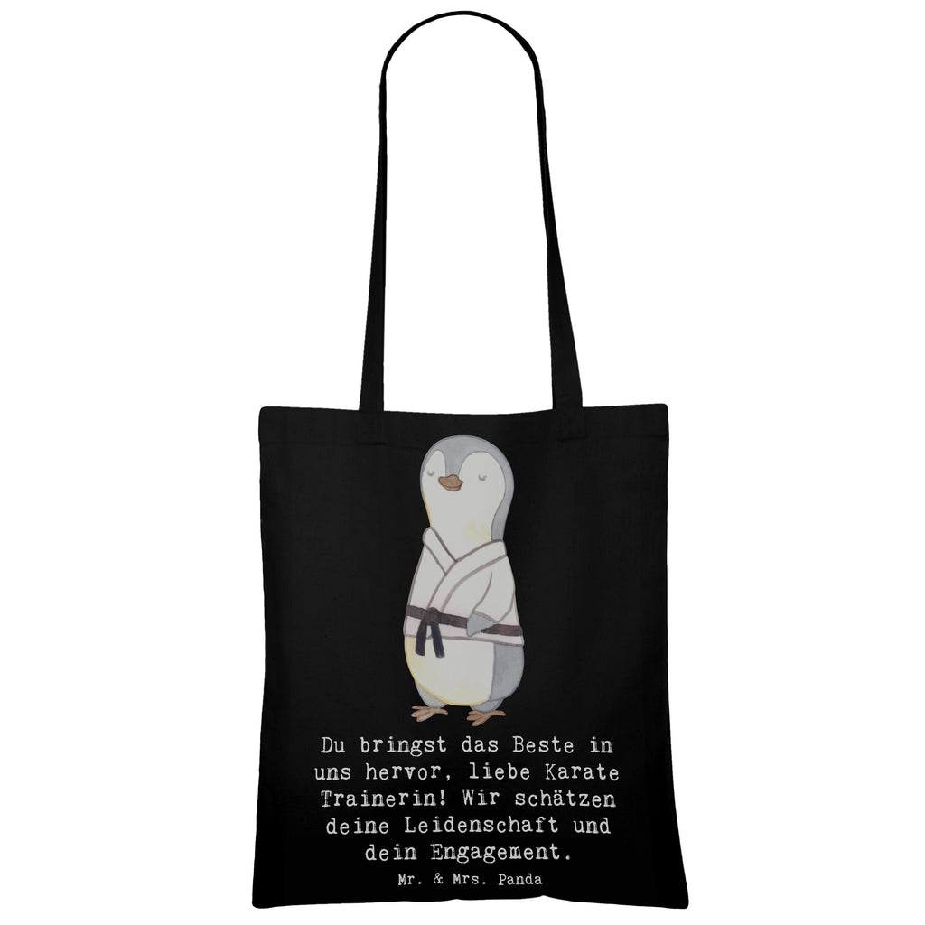 Tragetasche Karate Trainerin Beuteltasche, Beutel, Einkaufstasche, Jutebeutel, Stoffbeutel, Tasche, Shopper, Umhängetasche, Strandtasche, Schultertasche, Stofftasche, Tragetasche, Badetasche, Jutetasche, Einkaufstüte, Laptoptasche, Geschenk, Sport, Sportart, Hobby, Schenken, Danke, Dankeschön, Auszeichnung, Gewinn, Sportler