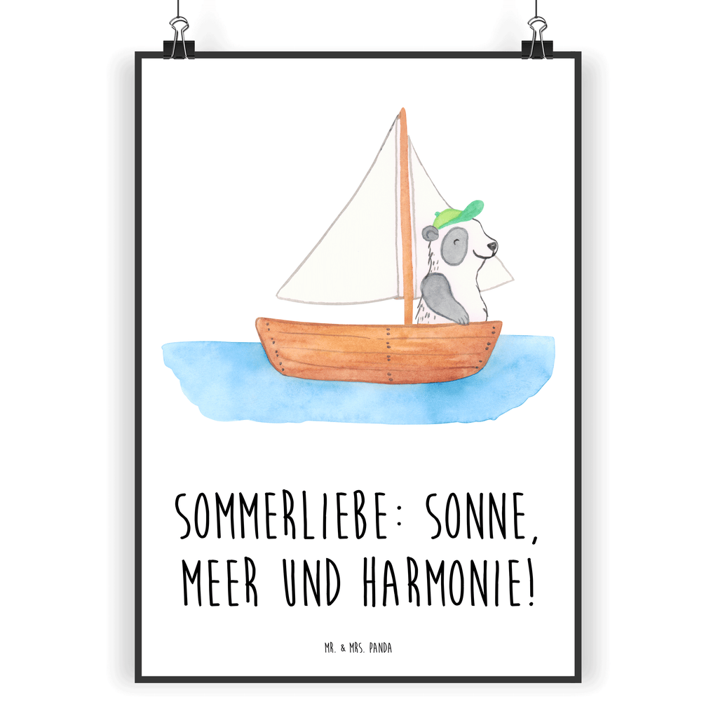 Poster Sommerliebe Poster, Wandposter, Bild, Wanddeko, Küchenposter, Kinderposter, Wanddeko Bild, Raumdekoration, Wanddekoration, Handgemaltes Poster, Mr. & Mrs. Panda Poster, Designposter, Kunstdruck, Posterdruck, Sommer, Sommermotive, Urlaubsmotive, Produkte für Urlauber, Sommer Produkte