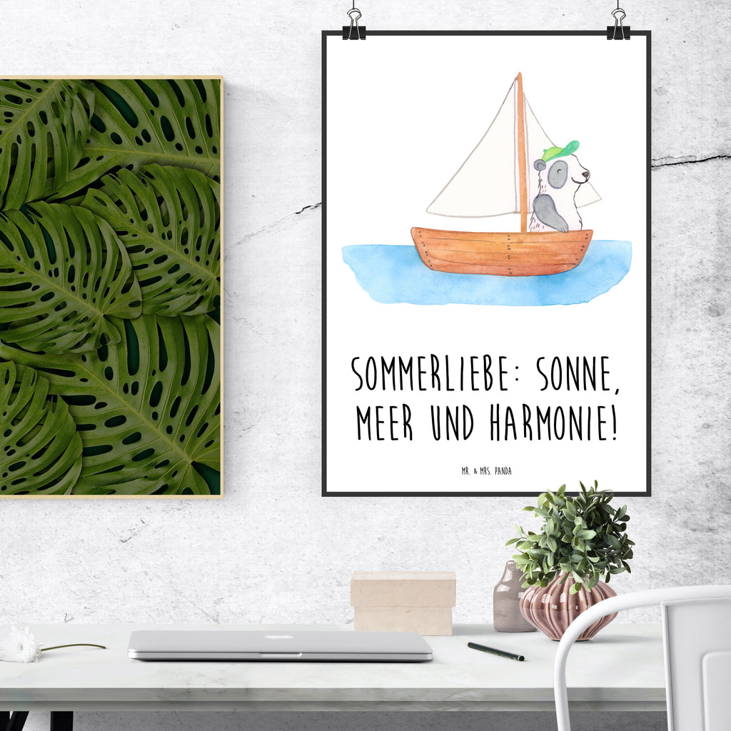 Poster Sommerliebe Poster, Wandposter, Bild, Wanddeko, Küchenposter, Kinderposter, Wanddeko Bild, Raumdekoration, Wanddekoration, Handgemaltes Poster, Mr. & Mrs. Panda Poster, Designposter, Kunstdruck, Posterdruck, Sommer, Sommermotive, Urlaubsmotive, Produkte für Urlauber, Sommer Produkte