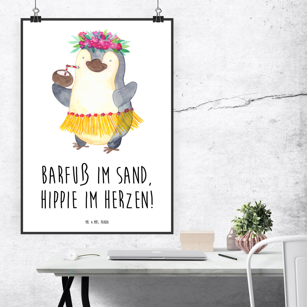 Poster Sommer Hippie Poster, Wandposter, Bild, Wanddeko, Küchenposter, Kinderposter, Wanddeko Bild, Raumdekoration, Wanddekoration, Handgemaltes Poster, Mr. & Mrs. Panda Poster, Designposter, Kunstdruck, Posterdruck, Sommer, Sommermotive, Urlaubsmotive, Produkte für Urlauber, Sommer Produkte