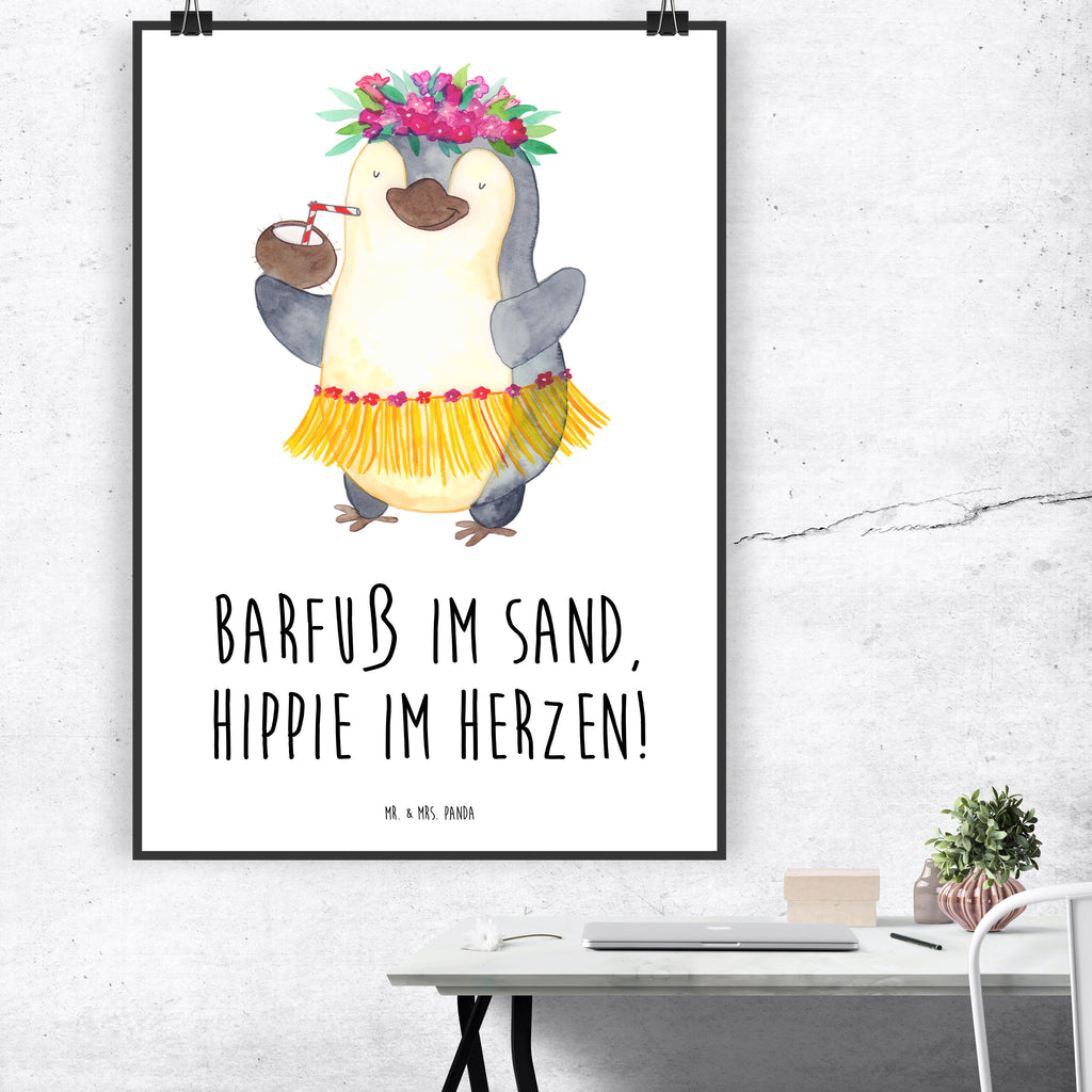 Poster Sommer Hippie Poster, Wandposter, Bild, Wanddeko, Küchenposter, Kinderposter, Wanddeko Bild, Raumdekoration, Wanddekoration, Handgemaltes Poster, Mr. & Mrs. Panda Poster, Designposter, Kunstdruck, Posterdruck, Sommer, Sommermotive, Urlaubsmotive, Produkte für Urlauber, Sommer Produkte