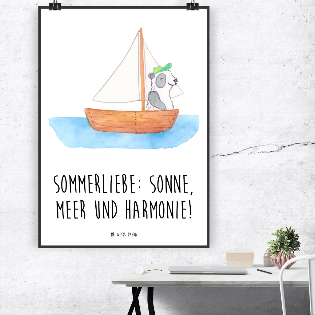 Poster Sommerliebe Poster, Wandposter, Bild, Wanddeko, Küchenposter, Kinderposter, Wanddeko Bild, Raumdekoration, Wanddekoration, Handgemaltes Poster, Mr. & Mrs. Panda Poster, Designposter, Kunstdruck, Posterdruck, Sommer, Sommermotive, Urlaubsmotive, Produkte für Urlauber, Sommer Produkte