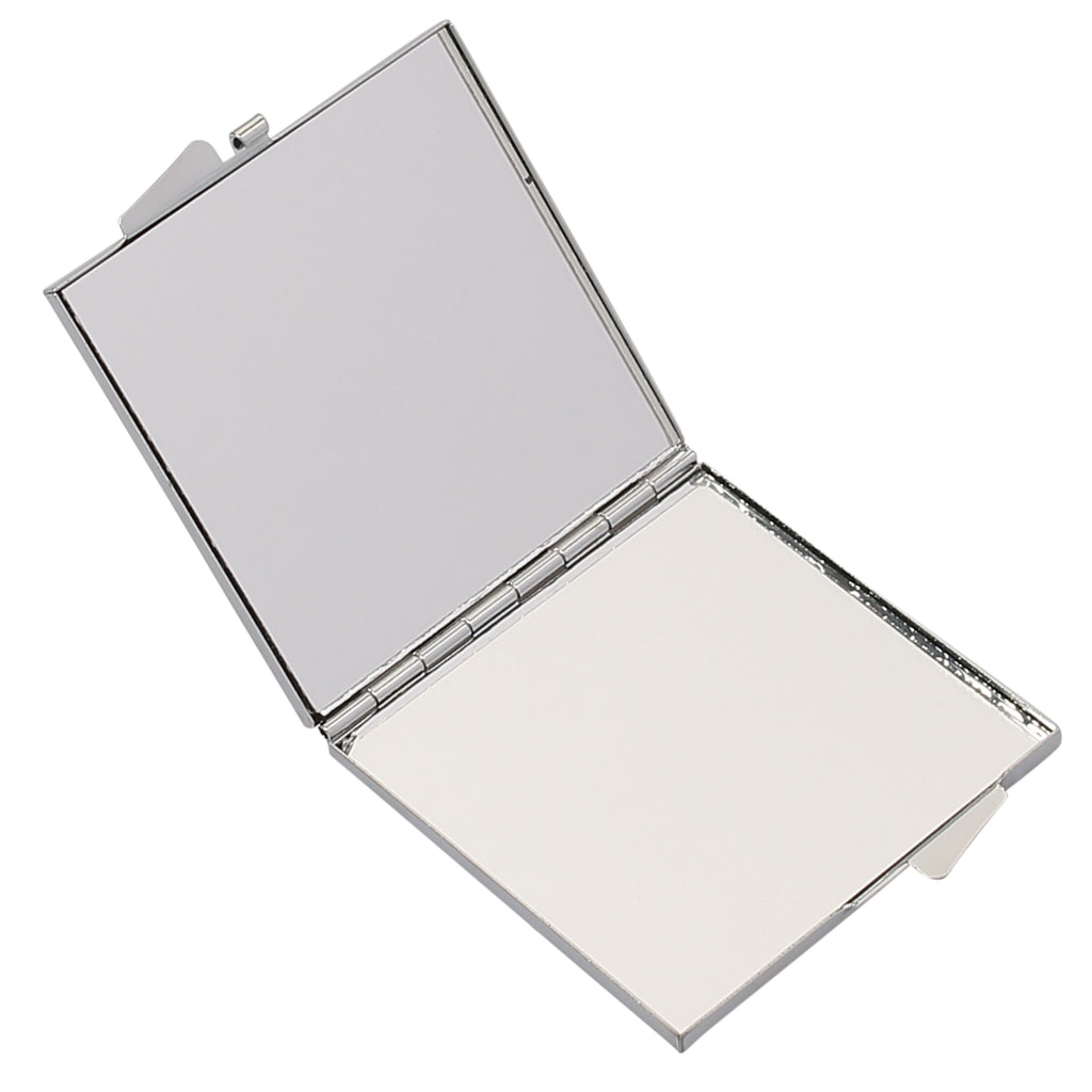 Handtaschenspiegel quadratisch Sommerfarben Spiegel, Handtasche, Quadrat, silber, schminken, Schminkspiegel, Sommer, Sommermotive, Urlaubsmotive, Produkte für Urlauber, Sommer Produkte