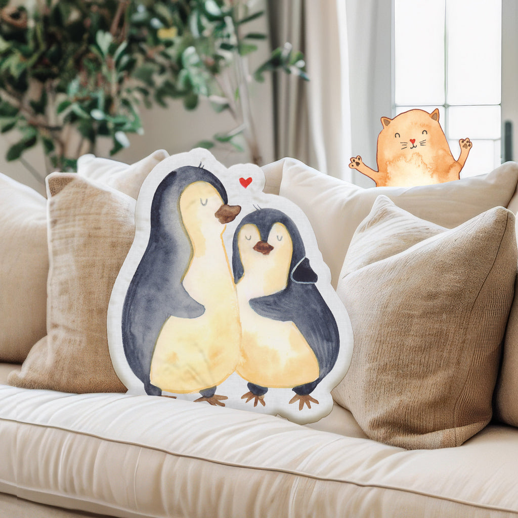 Personalisiertes Tierkissen Pinguin umarmen Personalisiertes Tierkissen, Pinguin, Liebe, Liebespaar, Liebesbeweis, Liebesgeschenk, Verlobung, Jahrestag, Hochzeitstag, Hochzeit, Hochzeitsgeschenk