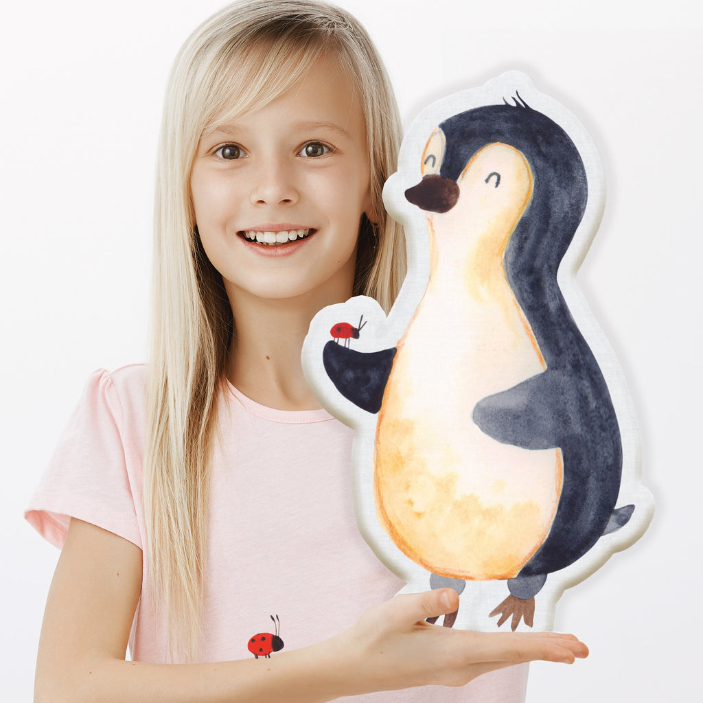 Personalisiertes Tierkissen Pinguin Marienkäfer Personalisiertes Tierkissen, Pinguin, Pinguine, Marienkäfer, Liebe, Wunder, Glück, Freude, Lebensfreude