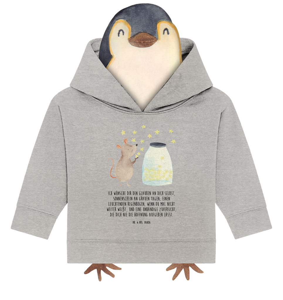 Organic Baby Hoodie Maus Sterne Baby Kapuzenshirt, Baby Kapuzensweatshirt, Baby Hoodie, Baby Pullover, Tiermotive, Gute Laune, lustige Sprüche, Tiere, Maus, Sterne, Wunsch, Kind, Taufe, Taufgeschenk, Geburt, Schwangerschaft, erstes Kind, Kindergeburtstag, Geburtstag, Hoffnung, Träume