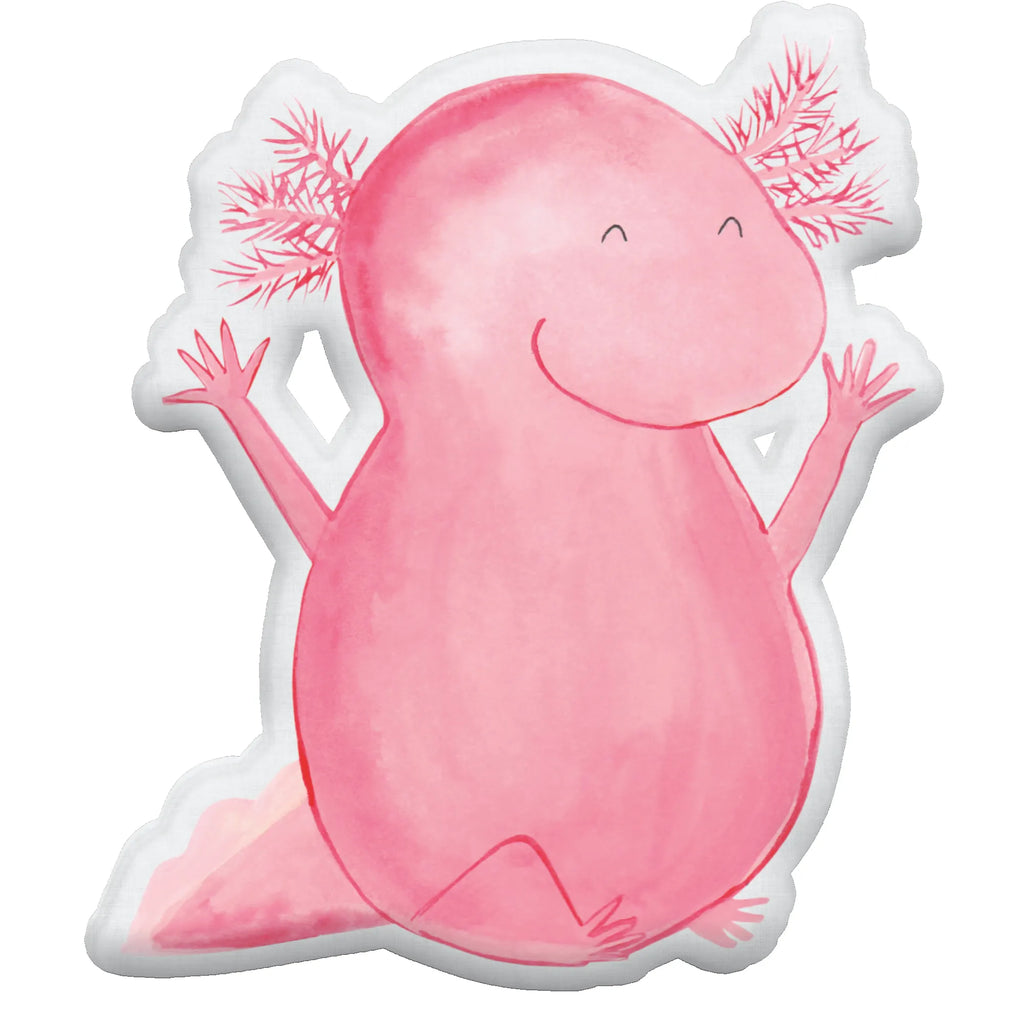 Animal Pillow axolotl Hooray Tierkissen, Kuscheltier, Plüschtier, Tier, Stofftier, Axolotl, Molch, Axolot, Schwanzlurch, Lurch, Lurche, fröhlich, Spaß, Freude, Motivation, Zufriedenheit