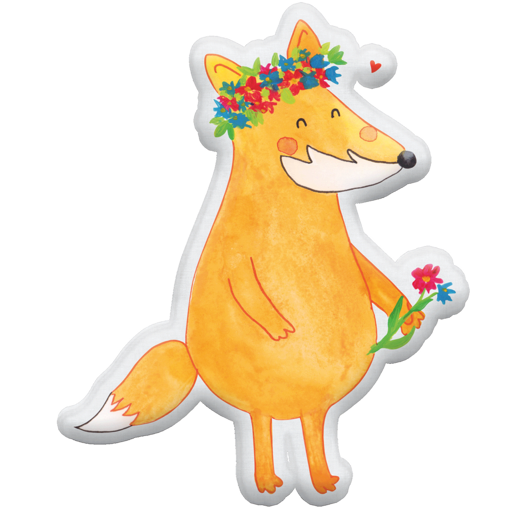 Kissen Kuscheltier Fuchs Blumen Tierkissen, Fuchs, Füchse, Fox, Liebe, Freundin, Fuchsmädchen, Blumenmädchen, Freundinnen, Liebesbeweis, Blume, Blumen, Motivation, Freude, ich, mich, Selbstliebe