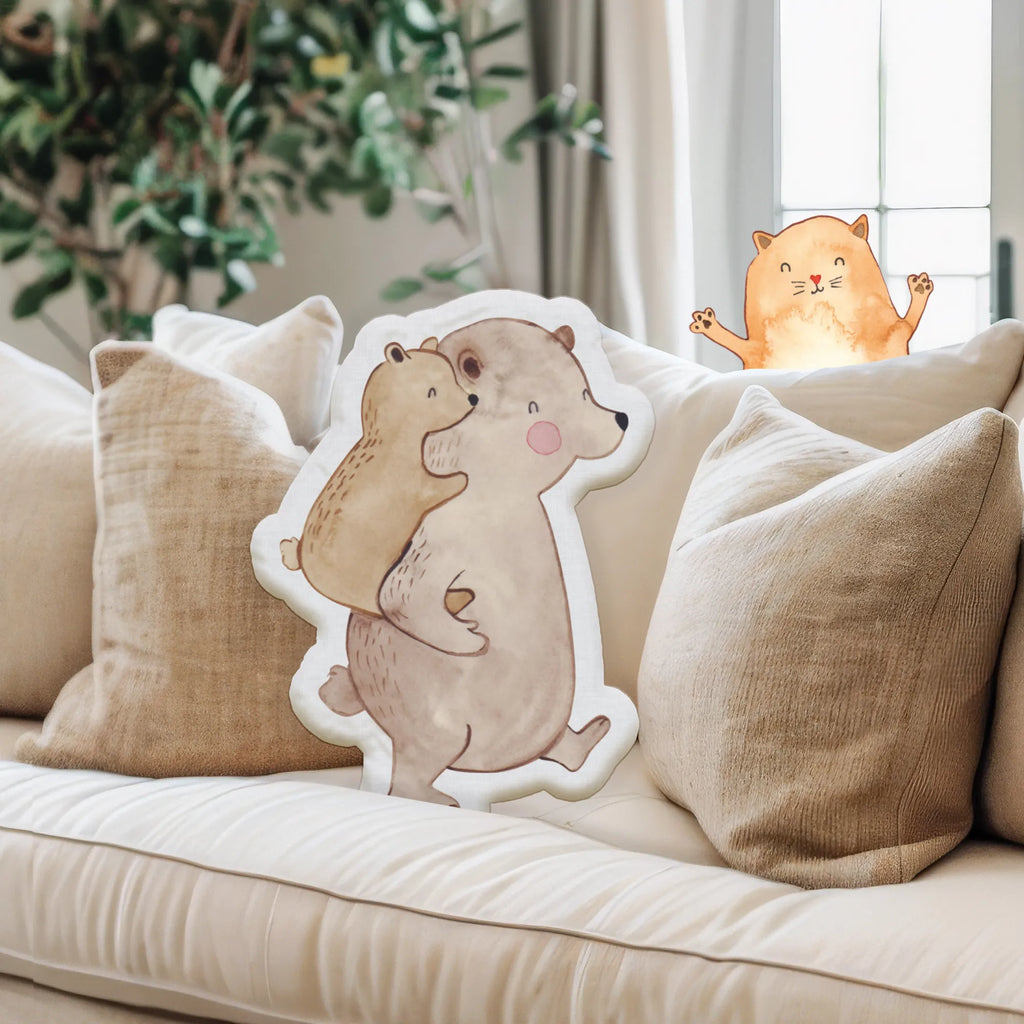 Animal Pillow Papa Bear Tierkissen, Kuscheltier, Plüschtier, Tier, Familie, Vatertag, Muttertag, Bruder, Schwester, Mama, Papa, Oma, Opa, Geschenk, Vater, Papi, Vati, Onkel, Geburtstag