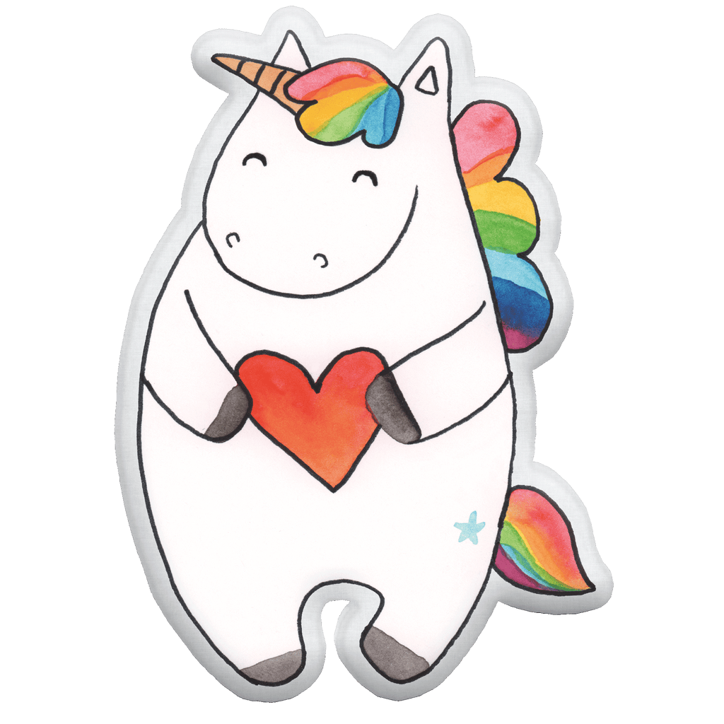 Kissen Kuscheltier Einhorn Herz Tierkissen, Kuscheltier, Plüschtier, Einhorn, Einhörner, Einhorn Deko, Pegasus, Unicorn, Herz, schlimm, böse, witzig, lustig, Freundin, anders, bunt