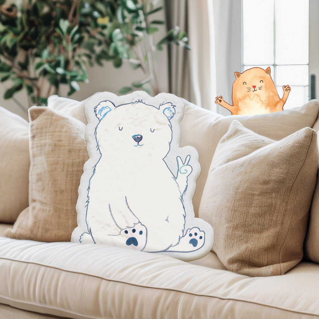 Kissen Kuscheltier Eisbär Faul Tierkissen, Kuscheltier, Plüschtier, Bär, Teddy, Teddybär, Eisbär, Nordpol, Faul, Entspannen, Relaxen, Büro, Arbeit, Bürojob, Arbeitsplatz, Homeoffice