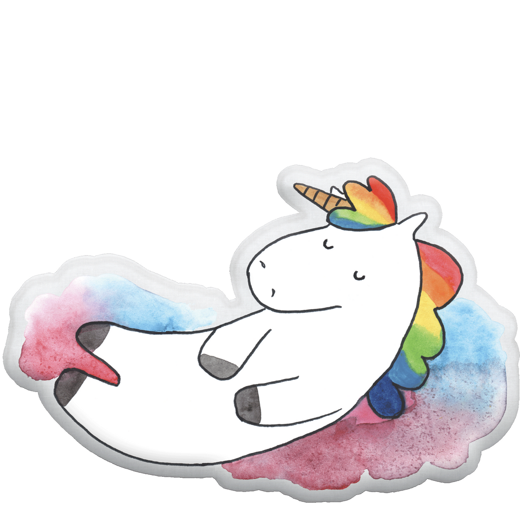 Tierkissen Einhorn Wolke 7 Tierkissen, Einhorn, Einhörner, Einhorn Deko, Pegasus, Unicorn, verliebt, Menschen, witzig, lustig, Geschenk, Glaube, Realität, Lächeln