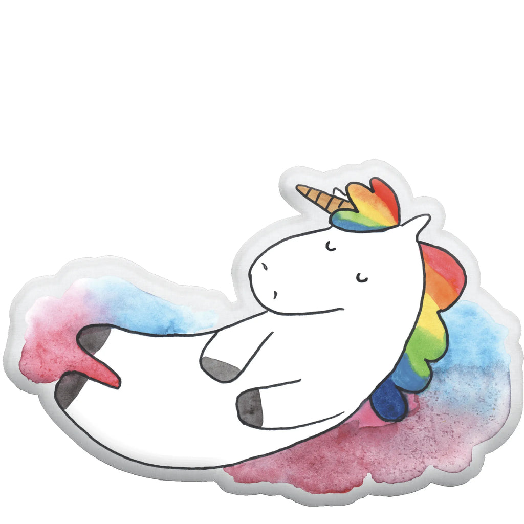 Tierkissen Einhorn Wolke 7 Tierkissen, Einhorn, Einhörner, Einhorn Deko, Unicorn, verliebt, Menschen, witzig, lustig, Geschenk, Glaube, Realität, Lächeln