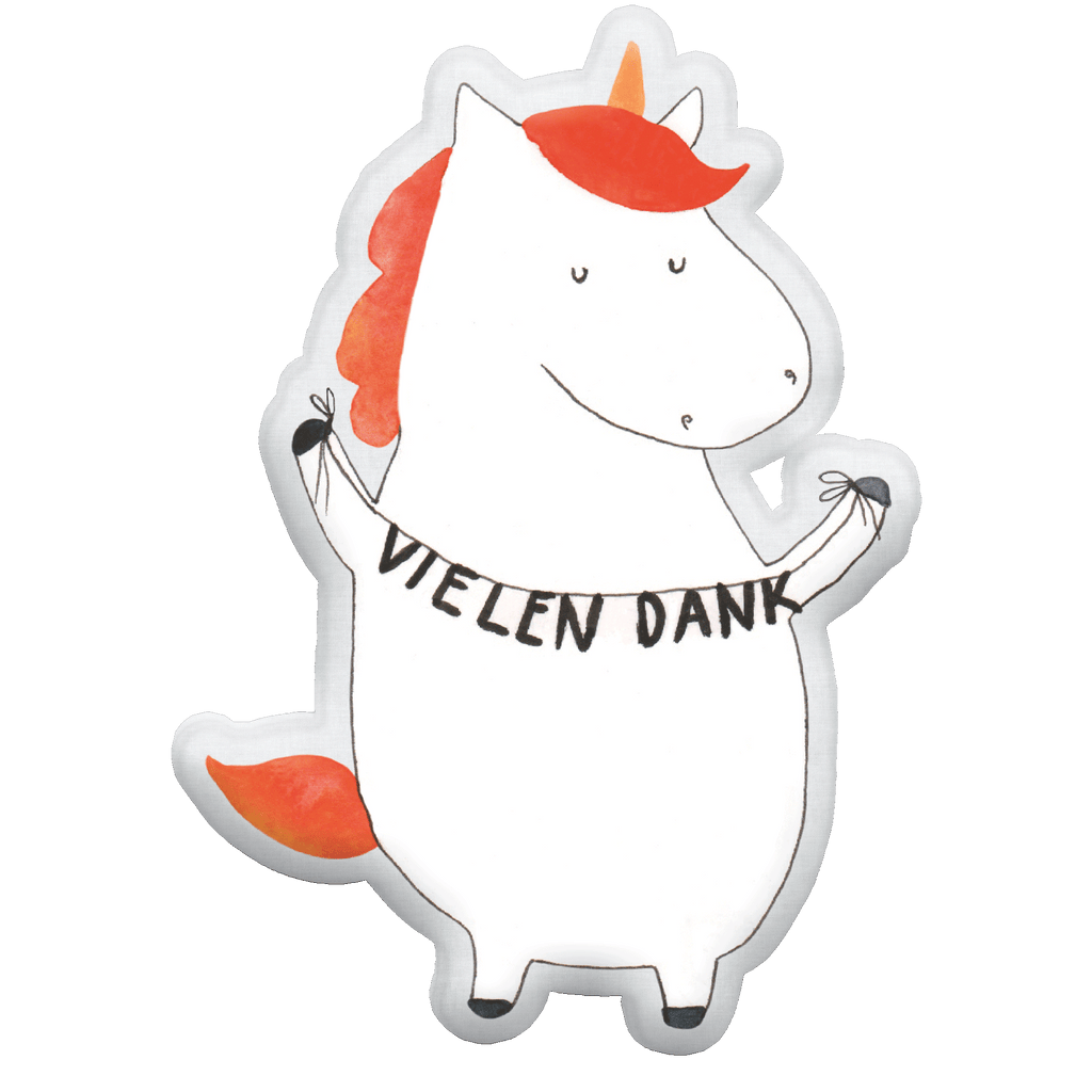 Kissen Kuscheltier Einhorn Dankeschön Tierkissen, Kuscheltier, Plüschtier, Einhorn, Einhörner, Einhorn Deko, Pegasus, Unicorn, Danke, vielen Dank, Dankeschön, Danksagung