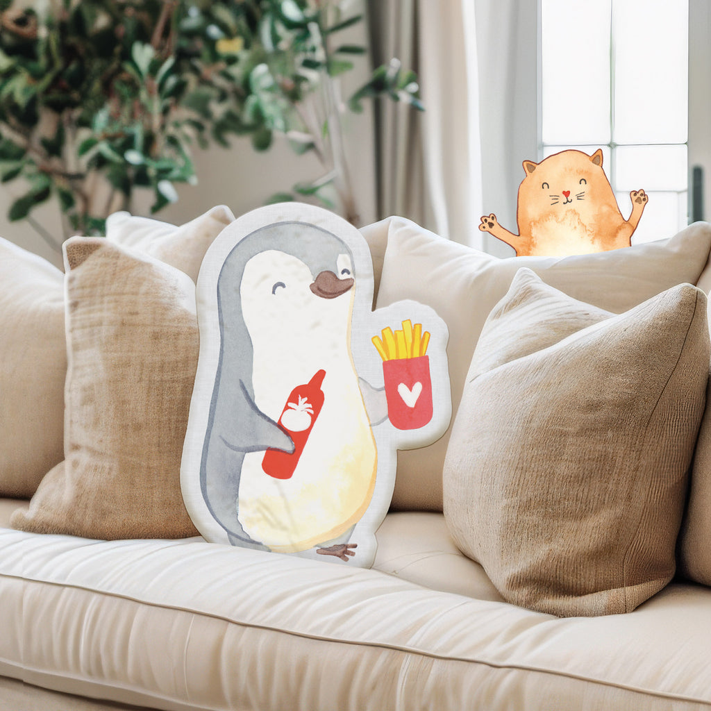 Kissen Kuscheltier Pinguin Pommes Tierkissen, Kuscheltier, Plüschtier, Liebe, Partner, Freund, Freundin, Ehemann, Ehefrau, Heiraten, Verlobung, Heiratsantrag, Liebesgeschenk, Jahrestag, Hocheitstag, Valentinstag, Geschenk für Frauen, Hochzeitstag, Mitbringsel, Geschenk für Freundin, Geschenk für Partner, Liebesbeweis, für Männer, für Ehemann