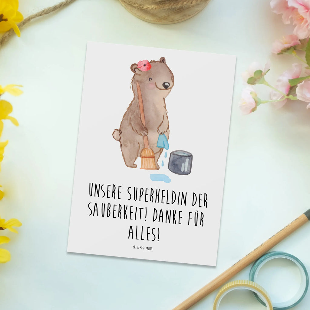 Postkarte Putzfrau Superheldin Postkarte, Karte, Geschenkkarte, Grußkarte, Einladung, Ansichtskarte, Geburtstagskarte, Einladungskarte, Dankeskarte, Ansichtskarten, Einladung Geburtstag, Einladungskarten Geburtstag