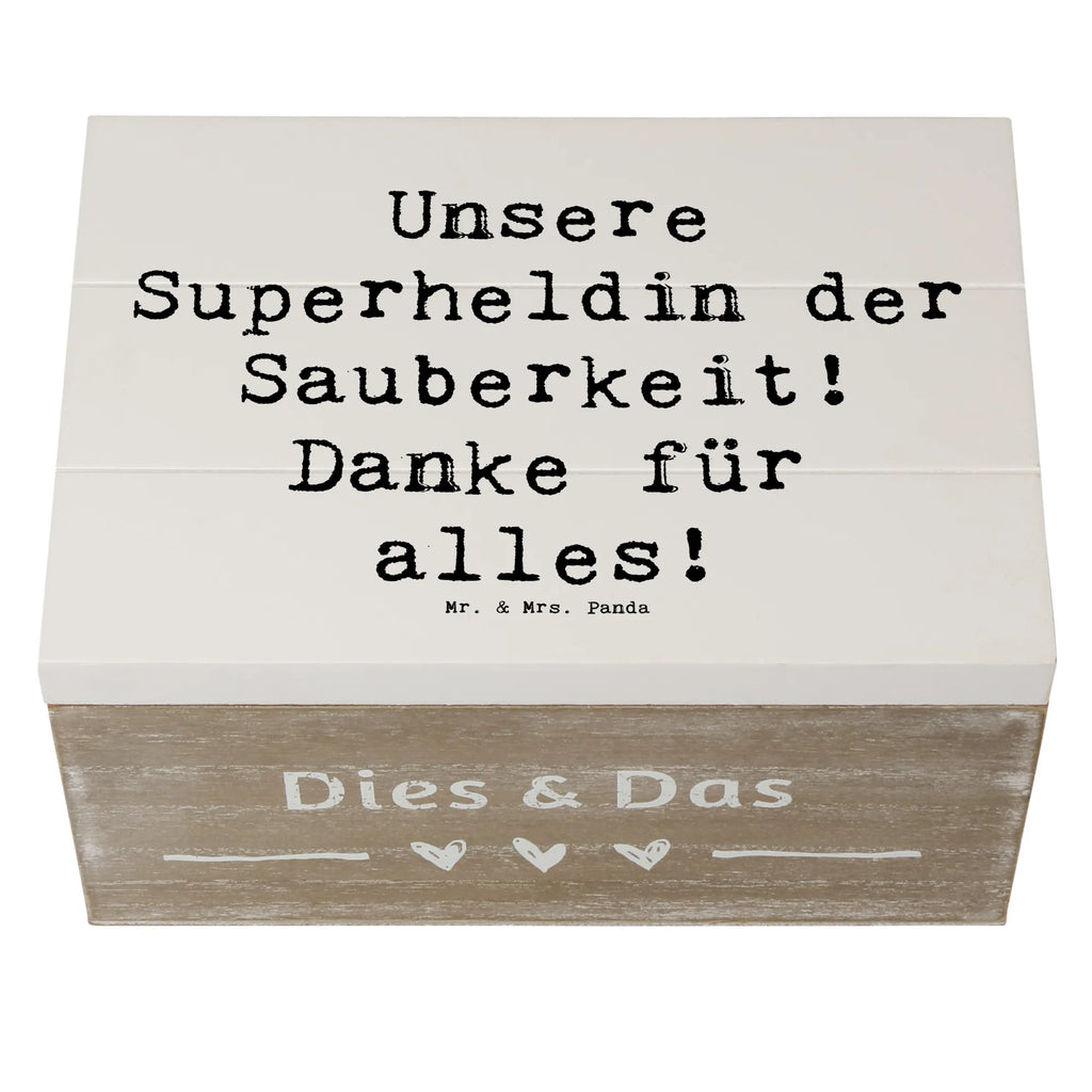 Holzkiste Spruch Putzfrau Superheldin Holzkiste, Kiste, Schatzkiste, Truhe, Schatulle, XXL, Erinnerungsbox, Erinnerungskiste, Dekokiste, Aufbewahrungsbox, Geschenkbox, Geschenkdose