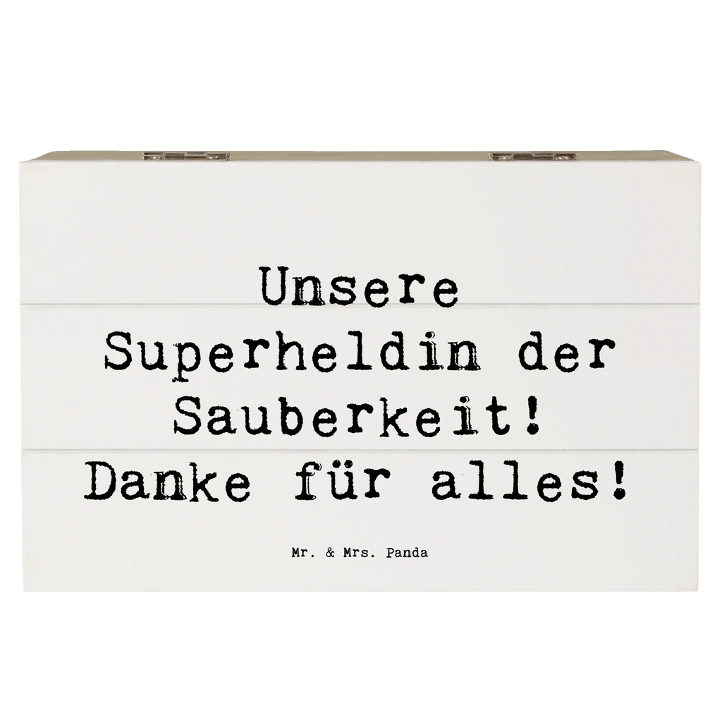 Holzkiste Spruch Putzfrau Superheldin Holzkiste, Kiste, Schatzkiste, Truhe, Schatulle, XXL, Erinnerungsbox, Erinnerungskiste, Dekokiste, Aufbewahrungsbox, Geschenkbox, Geschenkdose