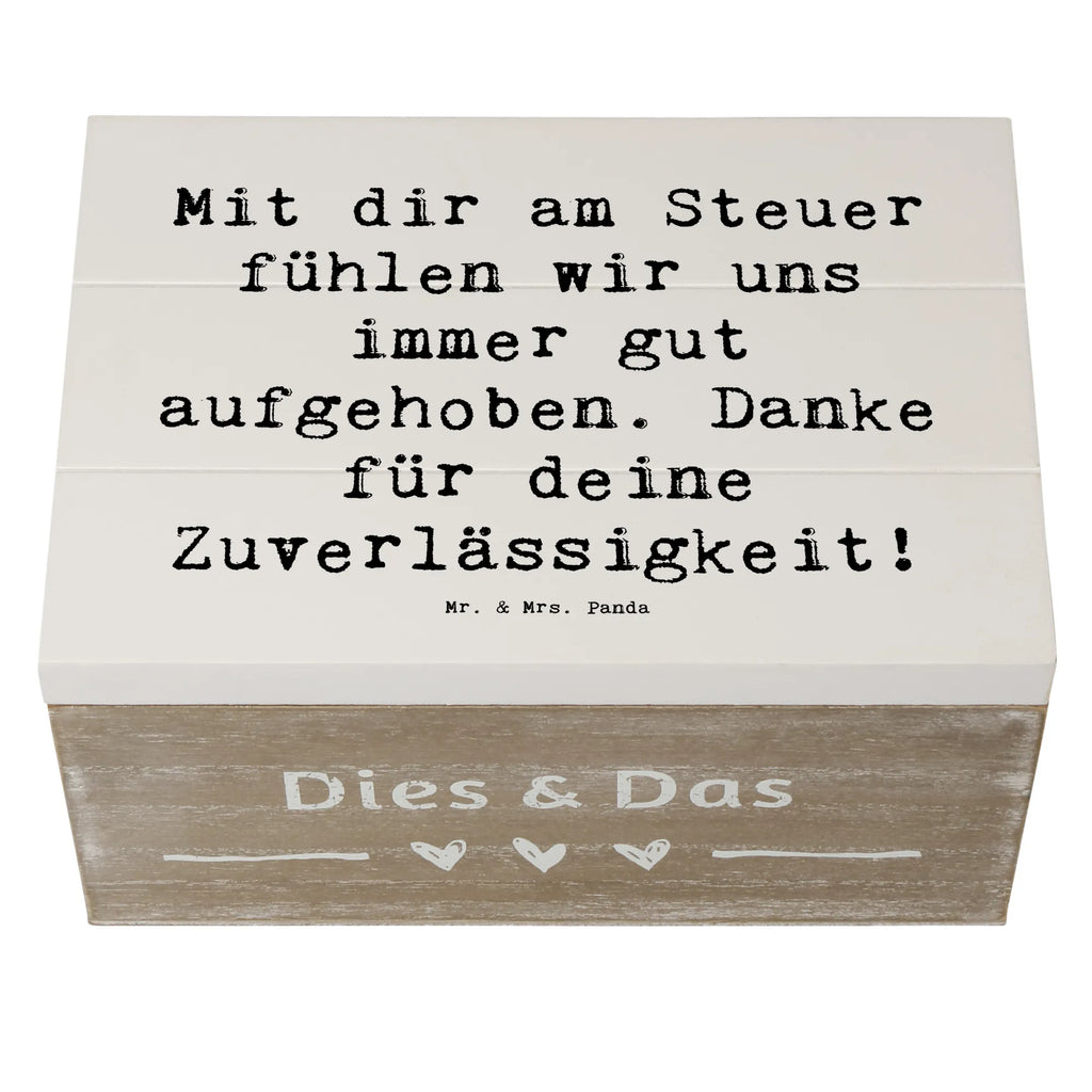 Holzkiste Mit dir am Steuer fühlen wir uns immer gut aufgehoben. Danke für deine Zuverlässigkeit! Holzkiste, Kiste, Schatzkiste, Truhe, Schatulle, XXL, Erinnerungsbox, Erinnerungskiste, Dekokiste, Aufbewahrungsbox, Geschenkbox, Geschenkdose