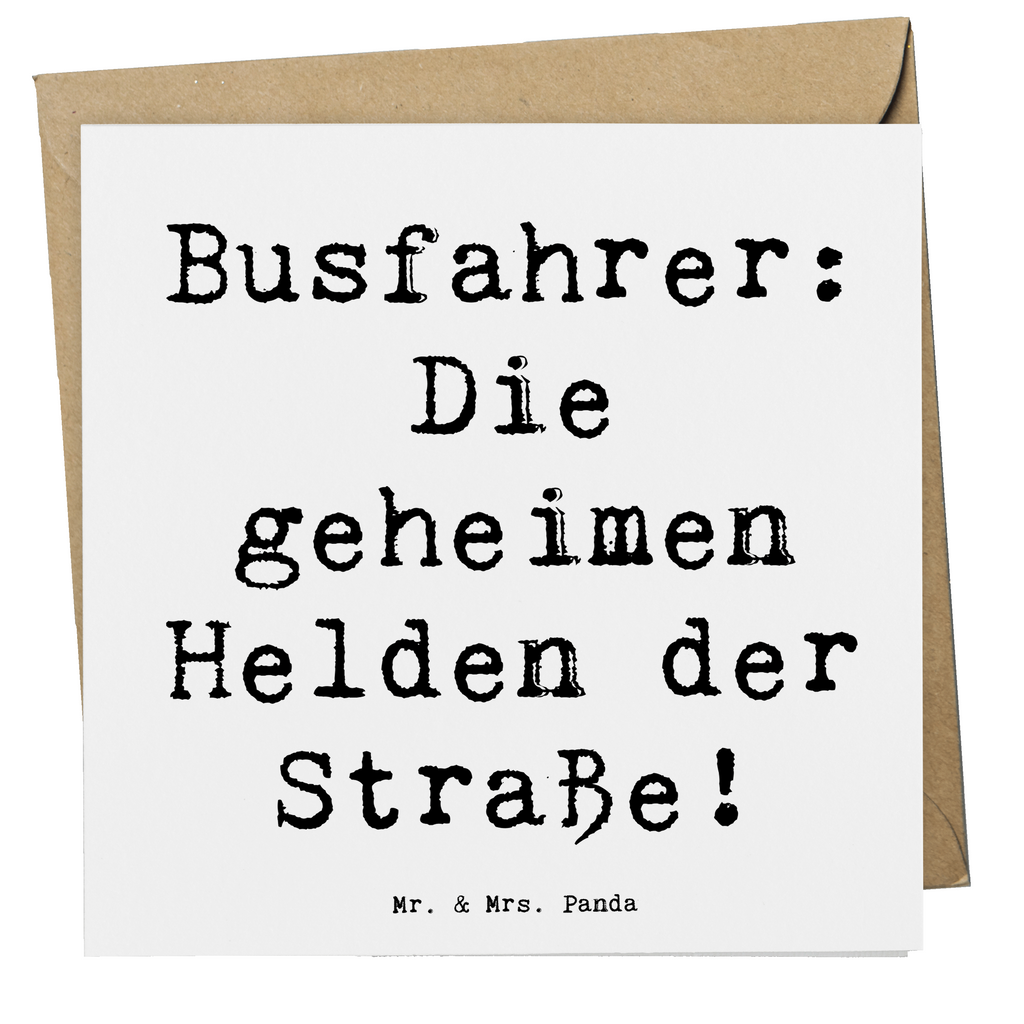 Deluxe Karte Busfahrer: Die geheimen Helden der Straße! Karte, Grußkarte, Klappkarte, Einladungskarte, Glückwunschkarte, Hochzeitskarte, Geburtstagskarte, Hochwertige Grußkarte, Hochwertige Klappkarte