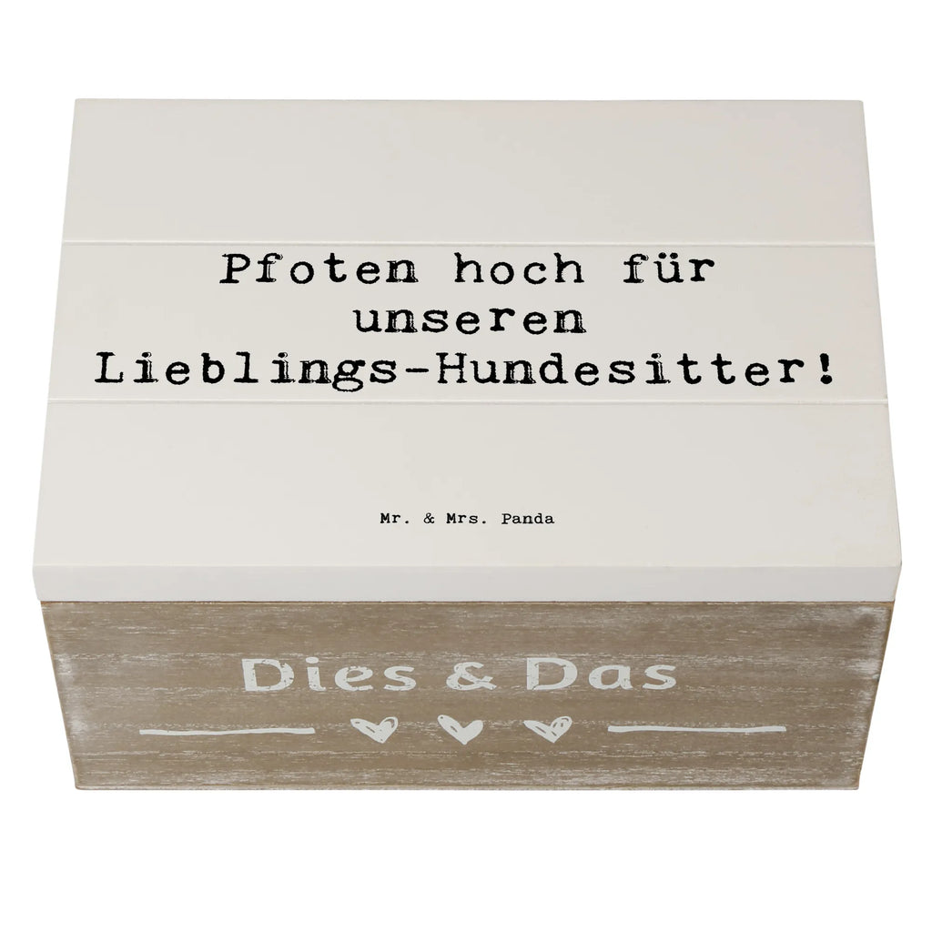 Holzkiste Pfoten hoch für unseren Lieblings-Hundesitter! Holzkiste, Kiste, Schatzkiste, Truhe, Schatulle, XXL, Erinnerungsbox, Erinnerungskiste, Dekokiste, Aufbewahrungsbox, Geschenkbox, Geschenkdose