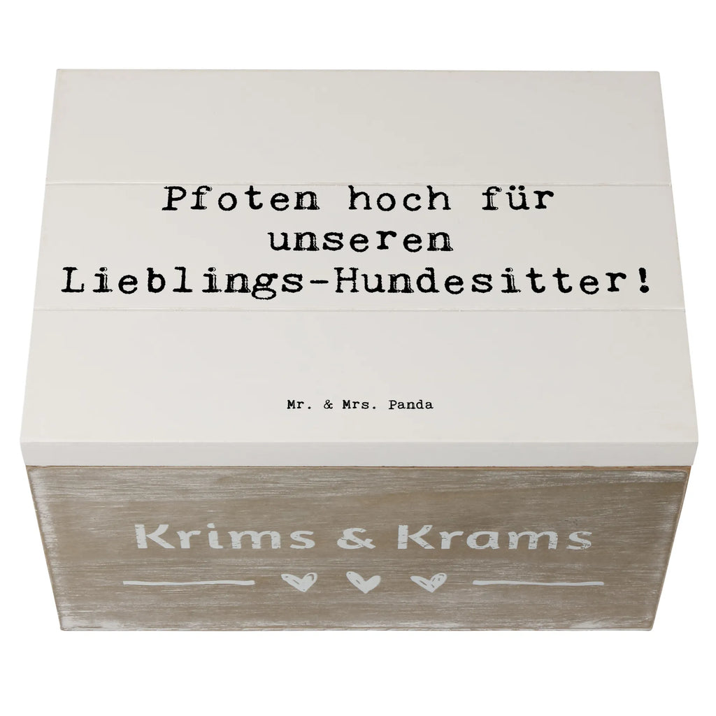 Holzkiste Pfoten hoch für unseren Lieblings-Hundesitter! Holzkiste, Kiste, Schatzkiste, Truhe, Schatulle, XXL, Erinnerungsbox, Erinnerungskiste, Dekokiste, Aufbewahrungsbox, Geschenkbox, Geschenkdose