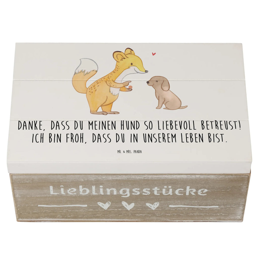 Holzkiste Danke Hundesitter Holzkiste, Kiste, Schatzkiste, Truhe, Schatulle, XXL, Erinnerungsbox, Erinnerungskiste, Dekokiste, Aufbewahrungsbox, Geschenkbox, Geschenkdose