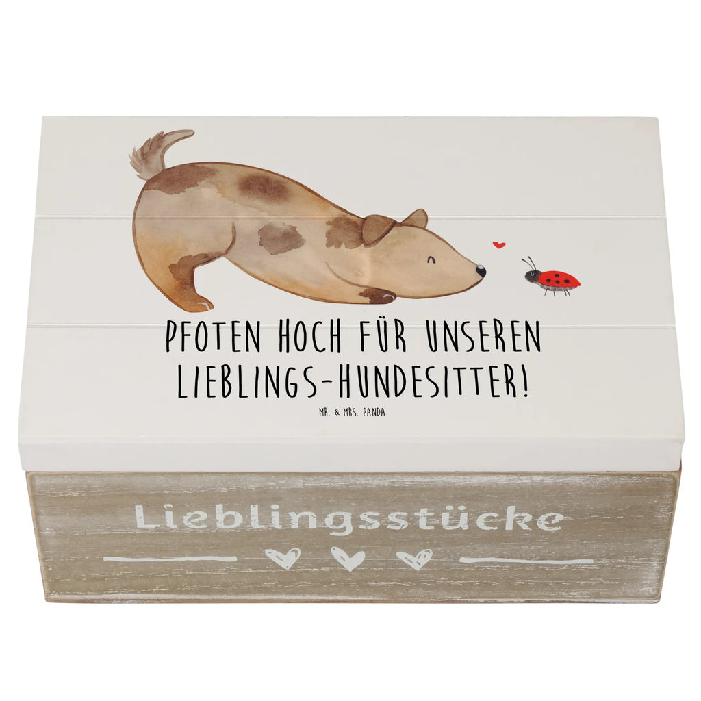 Holzkiste Lieblings-Hundesitter Holzkiste, Kiste, Schatzkiste, Truhe, Schatulle, XXL, Erinnerungsbox, Erinnerungskiste, Dekokiste, Aufbewahrungsbox, Geschenkbox, Geschenkdose