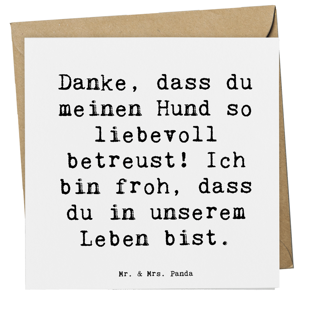 Deluxe Karte Danke, dass du meinen Hund so liebevoll betreust! Ich bin froh, dass du in unserem Leben bist. Karte, Grußkarte, Klappkarte, Einladungskarte, Glückwunschkarte, Hochzeitskarte, Geburtstagskarte, Hochwertige Grußkarte, Hochwertige Klappkarte